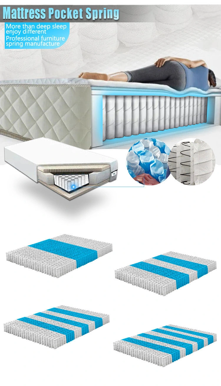 Customized All Size Mattress Pocket Sprung 1-3-5-7-9 Zoned Mattress Pocket Spring Unit