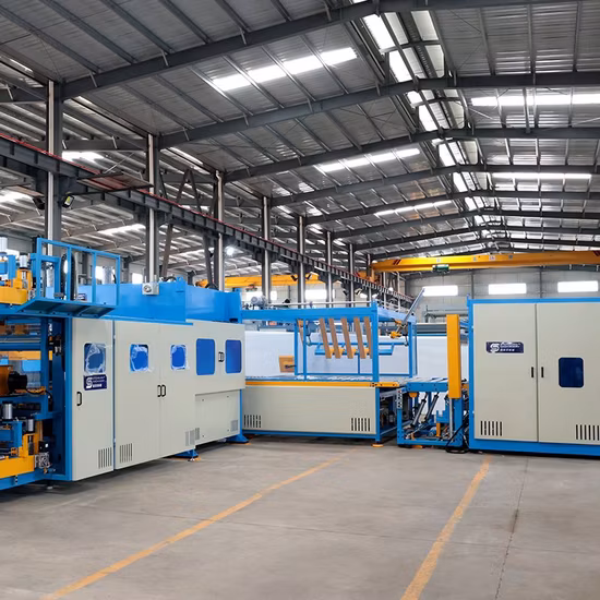 Linea di macchine confezionatrici per materassi completamente automatica